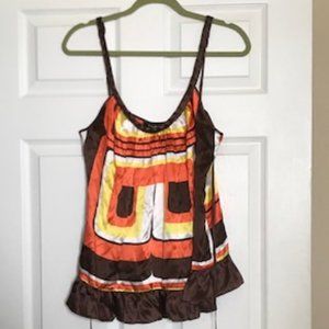 Bebe Flowy silk tank top